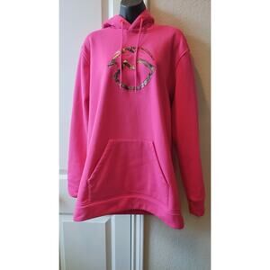 Magellan Outdoors Hunt Gear Pink Loose Fit Camo Hoodie Size M heavyweight